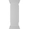 Ekena Millwork 12"W x 40"H End Newel Post with Panel, Flat Capital & Base Trim (Installation kit included) NWL12X40EPF0B0 - alternate 4